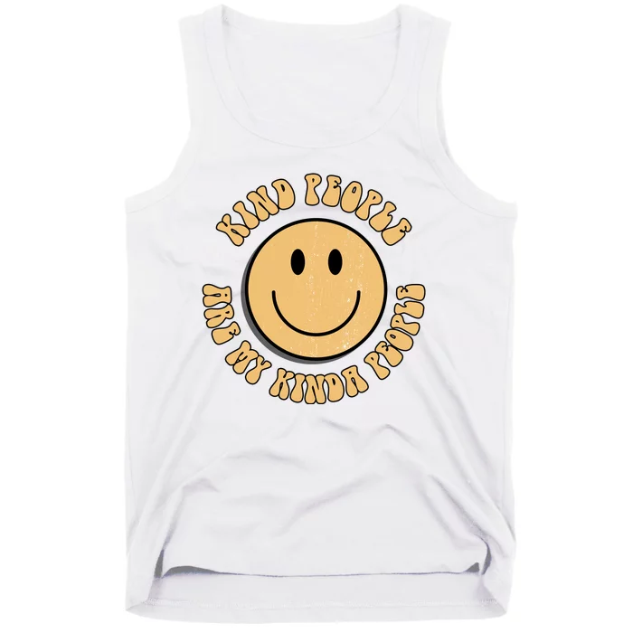 Kind People Are My Kinda People Retro Smiley Tank Top