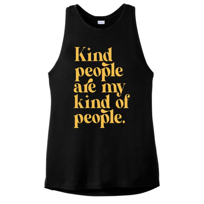 Kind People Are My Kind Of People Ladies Tri-Blend Wicking Tank