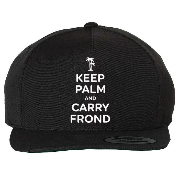 Keep Palm And Carry Frond Wool Snapback Cap