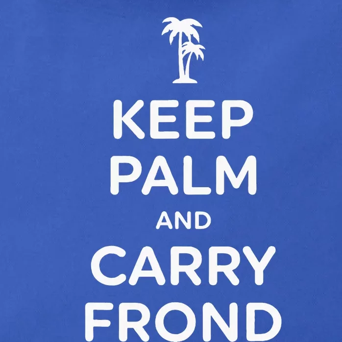 Keep Palm And Carry Frond Zip Tote Bag