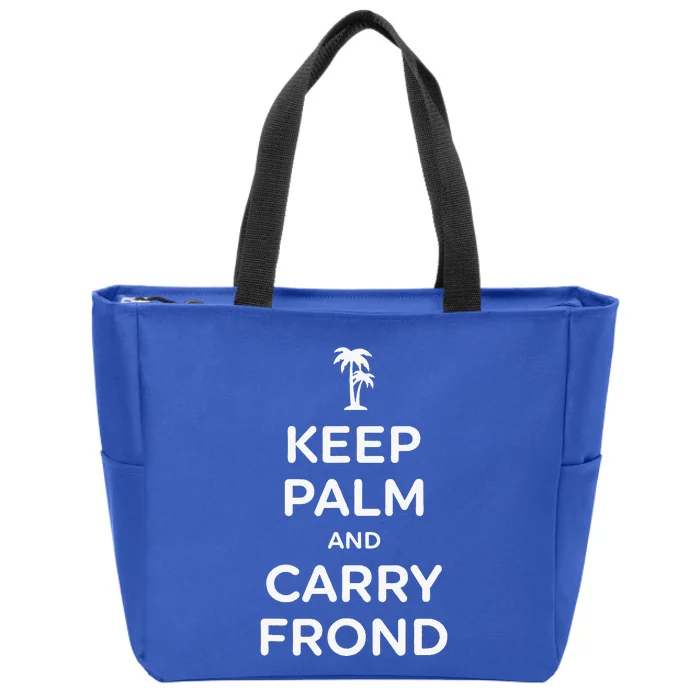 Keep Palm And Carry Frond Zip Tote Bag