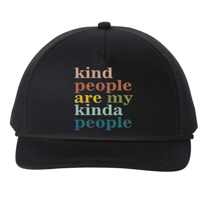 Kind People Are My Kinda People Kindness Snapback Five-Panel Rope Hat