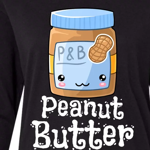 Kawaii Peanut Butter & Jelly PB&J Halloween Matching Designs Womens Cotton Relaxed Long Sleeve T-Shirt