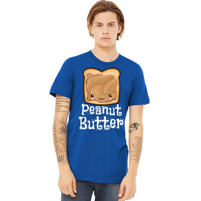 Kawaii Peanut Butter Jelly Pb And J Halloween Matching Twins Gift Premium T-Shirt