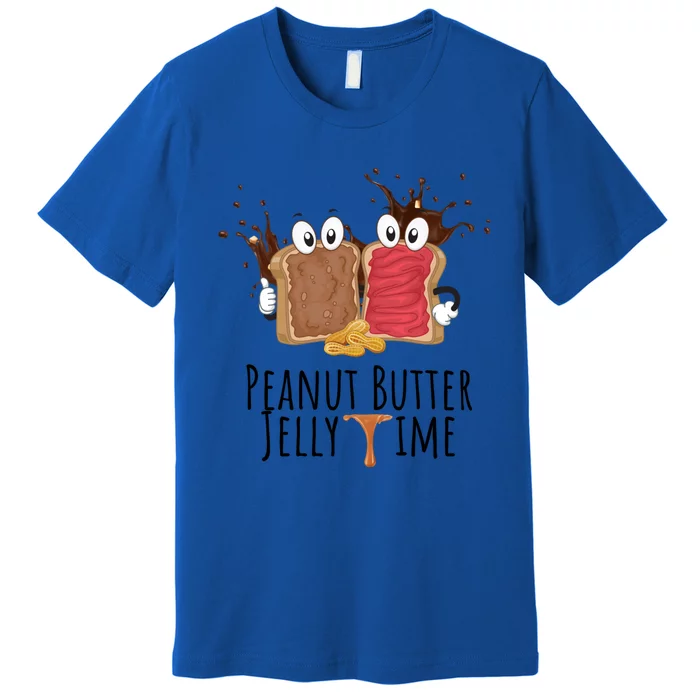 Kawaii Peanut Butter Lover Jelly Time Cute Matching Couples Cool Gift Premium T-Shirt