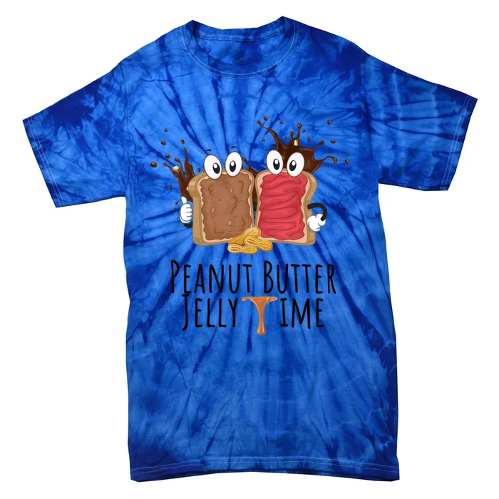 Kawaii Peanut Butter Lover Jelly Time Cute Matching Couples Cool Gift Tie-Dye T-Shirt