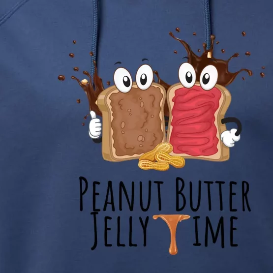 Kawaii Peanut Butter Lover Jelly Time Cute Matching Couples Cool Gift Performance Fleece Hoodie