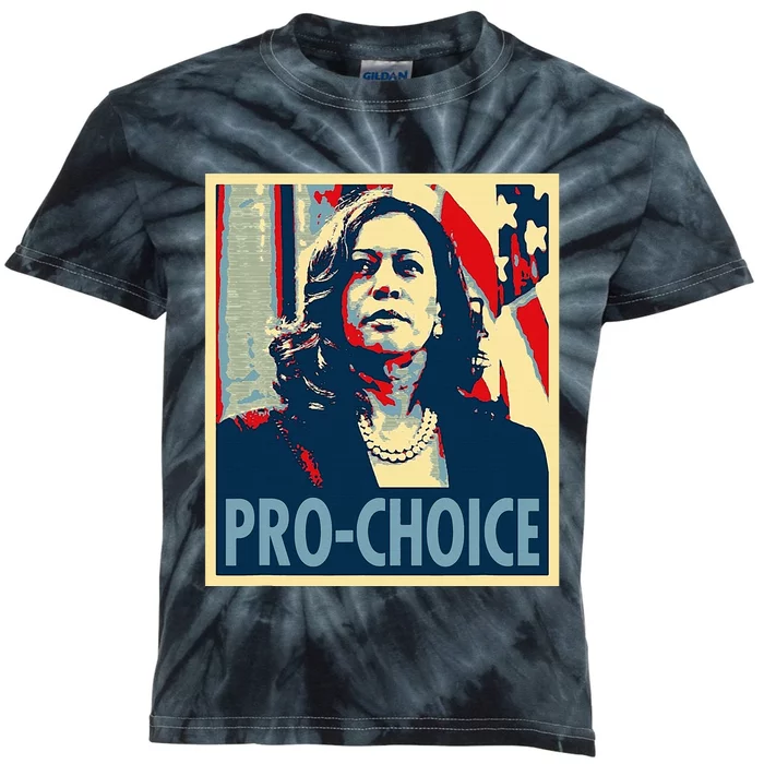 Kamala P.Ro .C.H.O.I.C.E Kamala 2024 Kids Tie-Dye T-Shirt