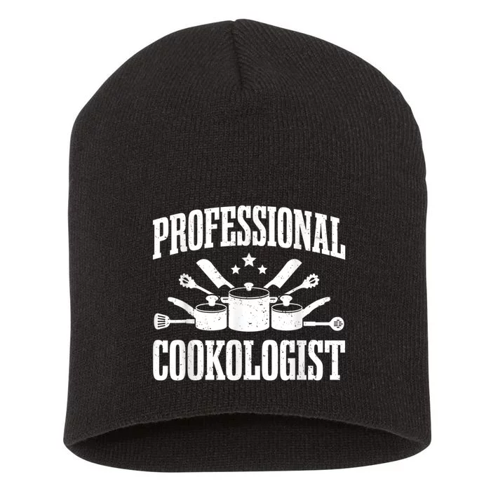 Kitchen Professional Cookologist Cook Chef Short Acrylic Beanie