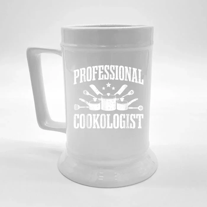 Kitchen Professional Cookologist Cook Chef Front & Back Beer Stein