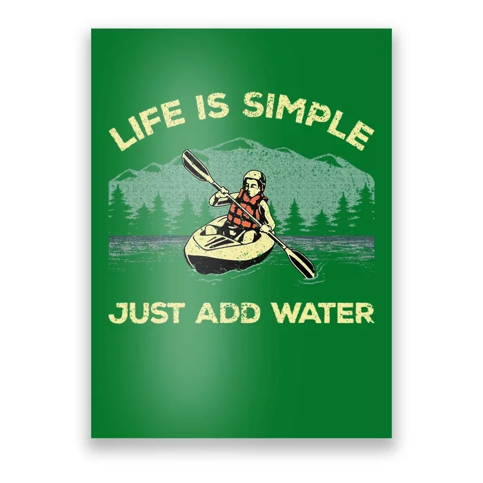 Kayaking Paddling Canoeing Lover Poster