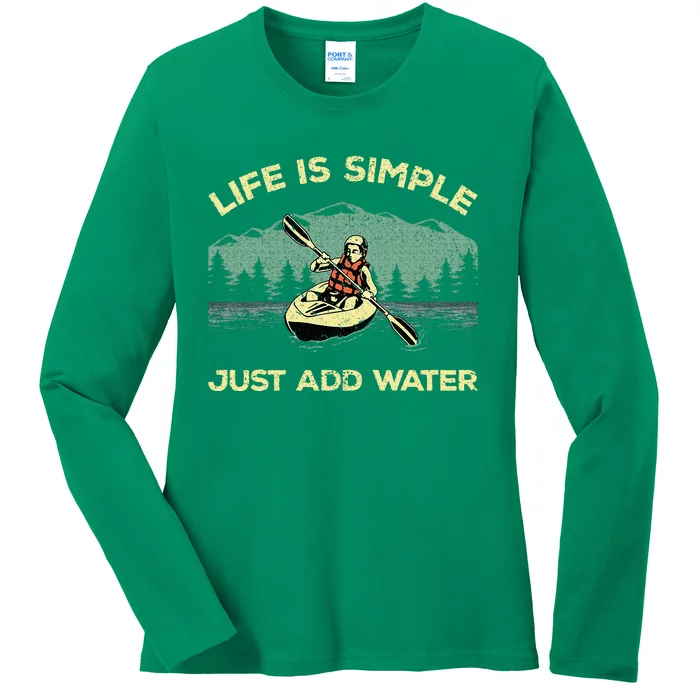 Kayaking Paddling Canoeing Lover Ladies Long Sleeve Shirt