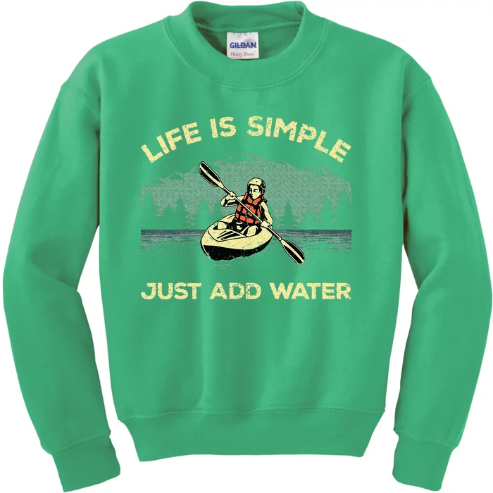 Kayaking Paddling Canoeing Lover Kids Sweatshirt