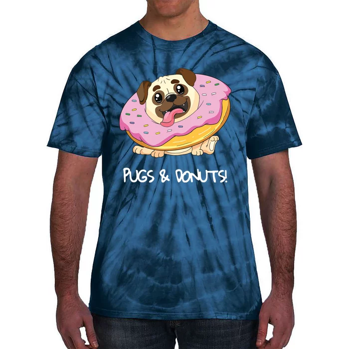 Kids Pugs Donuts Shirts Pug Lover Candy Fan Girl Woman Tie-Dye T-Shirt