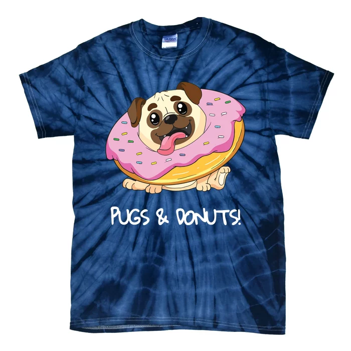 Kids Pugs Donuts Shirts Pug Lover Candy Fan Girl Woman Tie-Dye T-Shirt