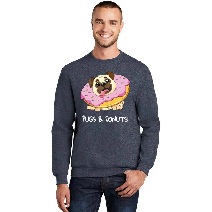 Kids Pugs Donuts Shirts Pug Lover Candy Fan Girl Woman Sweatshirt