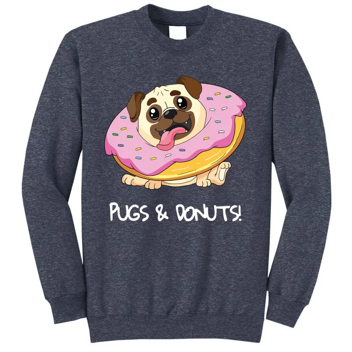 Kids Pugs Donuts Shirts Pug Lover Candy Fan Girl Woman Sweatshirt