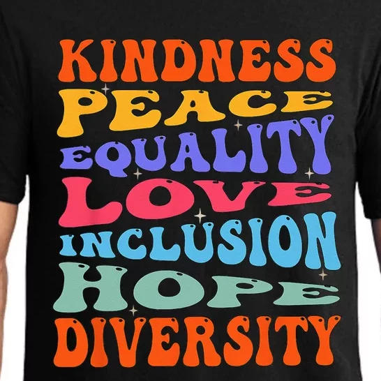 Kindness Peace Equality Love Inclusion Hope Diversity Pajama Set