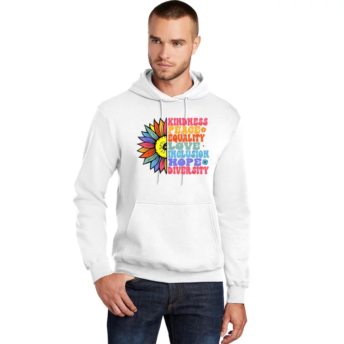 Kindness Peace Equality Love Hope Diversity Human Rights Hoodie