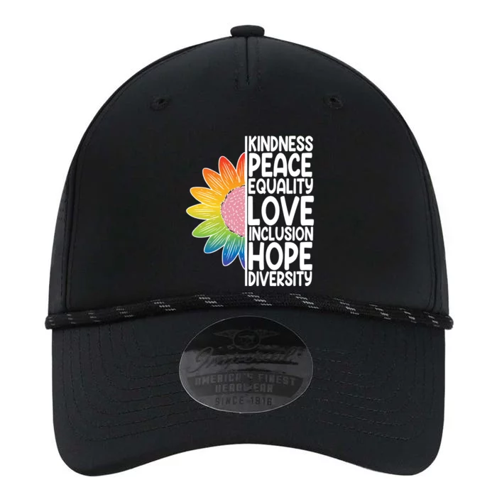 Kidness Peace Equality Love Inclusion Hope Diversity Performance The Dyno Cap