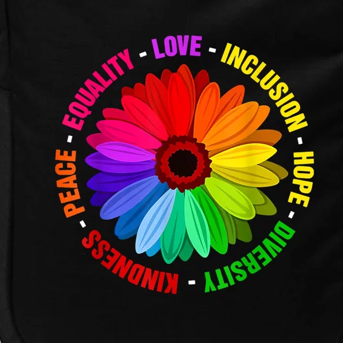 Kindness Peace Equality Love Inclusion Hope Diversity Impact Tech Backpack