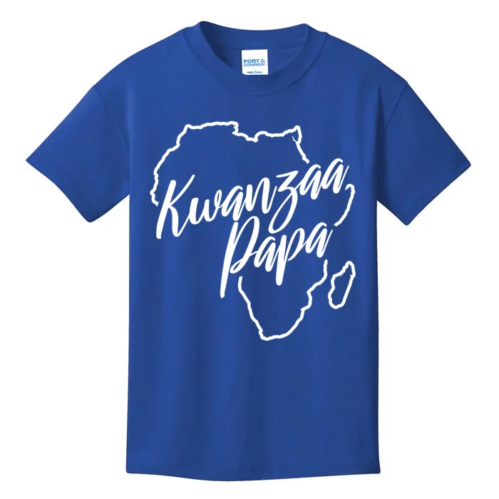 Kwanzaa Papa Funny Africanamerican Dad Great Gift Kids T-Shirt