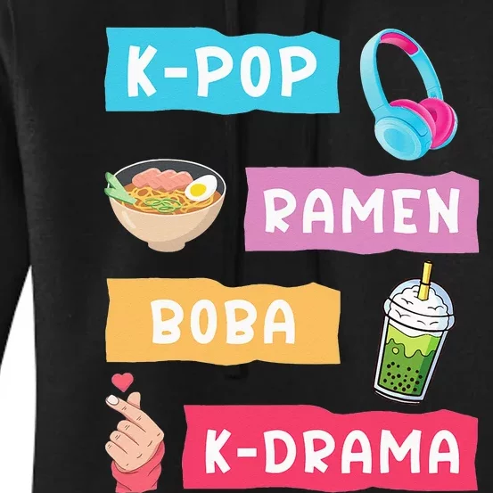 K Pop Fashion For Fans Of Korean K Drama & K Pop Merchandise Women's Pullover Hoodie