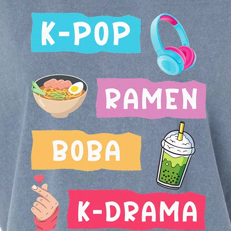 K Pop Fashion For Fans Of Korean K Drama & K Pop Merchandise Garment-Dyed Women's Muscle Tee