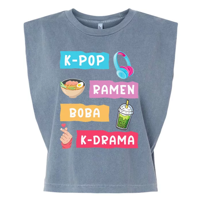 K Pop Fashion For Fans Of Korean K Drama & K Pop Merchandise Garment-Dyed Women's Muscle Tee