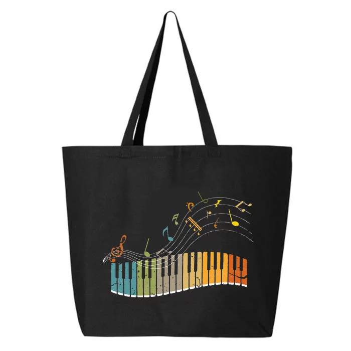 Keyboard Pianist Funny Musician Piano Art Music 25L Jumbo Tote