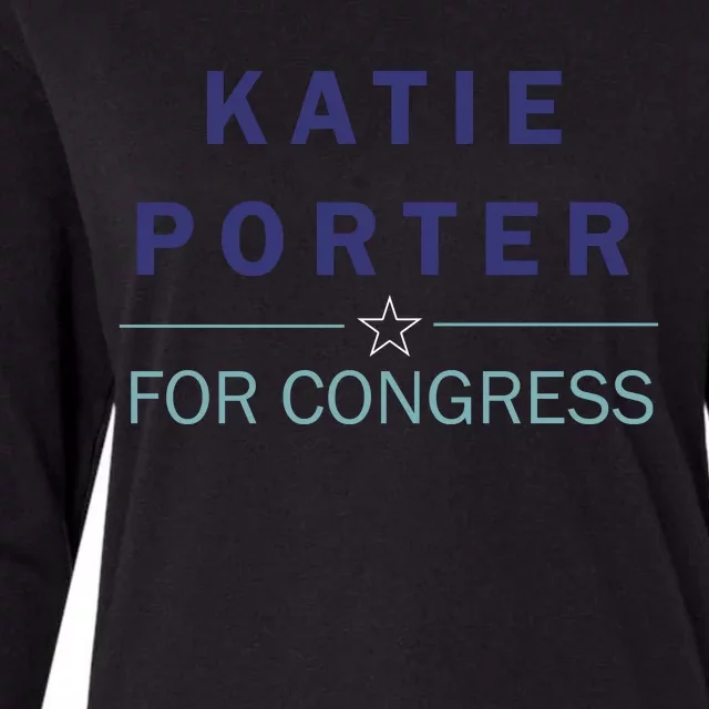 Katie Porter For Congress Womens Cotton Relaxed Long Sleeve T-Shirt