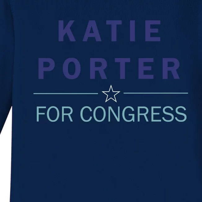 Katie Porter For Congress Baby Long Sleeve Bodysuit