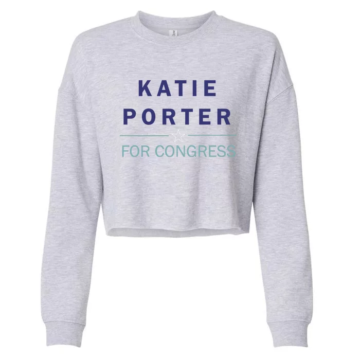 Katie Porter For Congress Cropped Pullover Crew