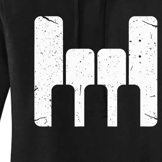 Keyboard Pianist Funny Musician Piano Rock Music Gift Women's Pullover Hoodie