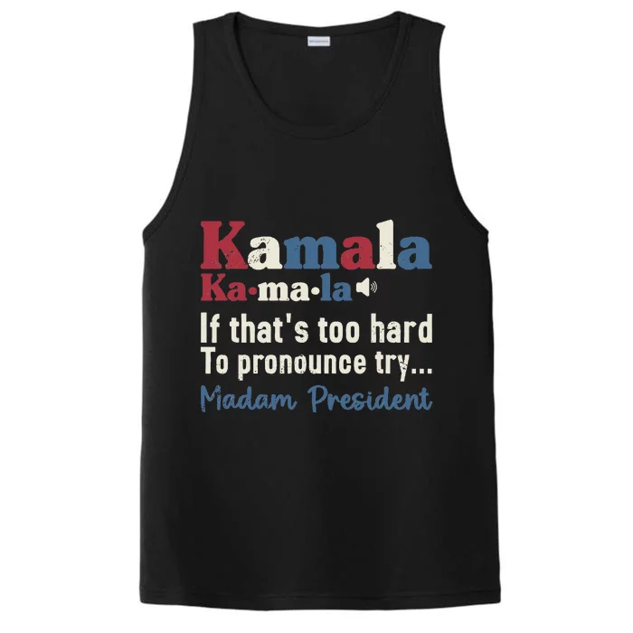 Kamala Pronunciation Funny Presidential Election 2024 Performance Tank