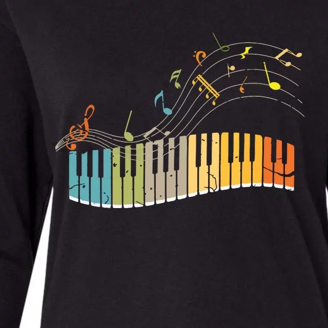 Keyboard Pianist Funny Musician Piano Art Music Womens Cotton Relaxed Long Sleeve T-Shirt