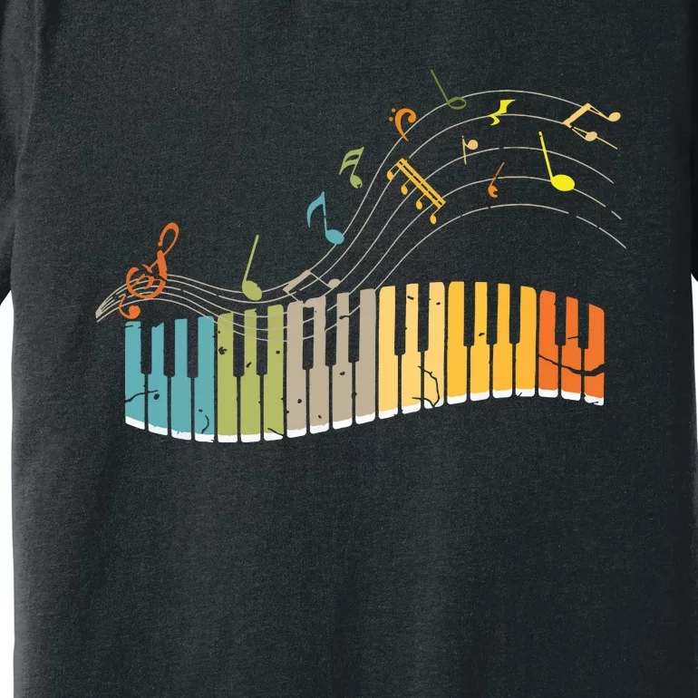 Keyboard Pianist Funny Musician Piano Art Music Premium T-Shirt