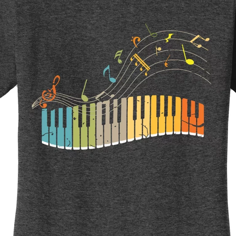 Keyboard Pianist Funny Musician Piano Art Music Women's T-Shirt