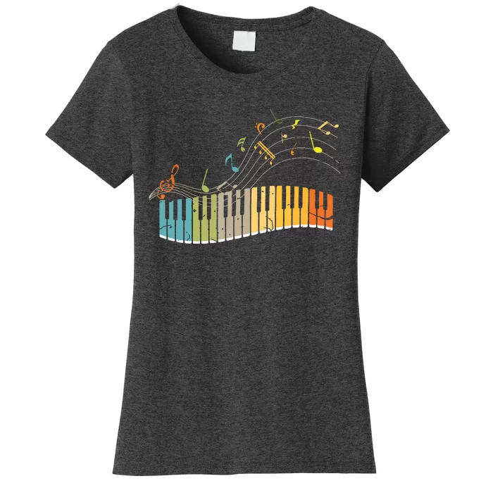 Keyboard Pianist Funny Musician Piano Art Music Women's T-Shirt