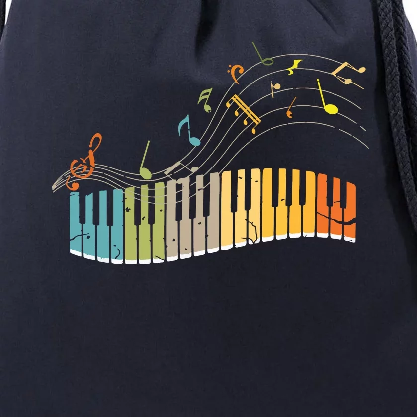 Keyboard Pianist Funny Musician Piano Art Music Drawstring Bag