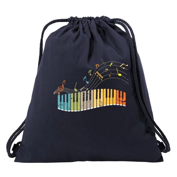 Keyboard Pianist Funny Musician Piano Art Music Drawstring Bag