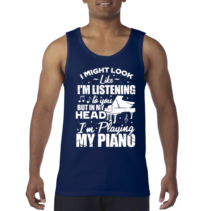 Keyboard Pianist Funny Musician Piano Music Tank Top