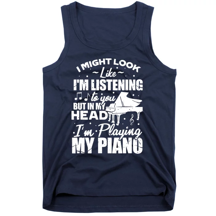 Keyboard Pianist Funny Musician Piano Music Tank Top