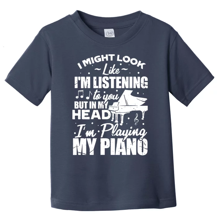 Keyboard Pianist Funny Musician Piano Music Toddler T-Shirt