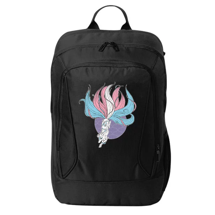 Kitsune Pride Flag Gay Anime Furry Fox City Backpack