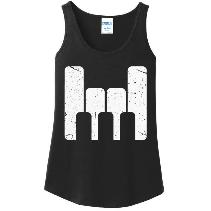 Keyboard Pianist Funny Musician Piano Rock Music Gift Ladies Essential Tank