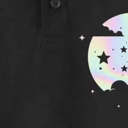 Kawaii Pastel Goth Moon Dry Zone Grid Performance Polo