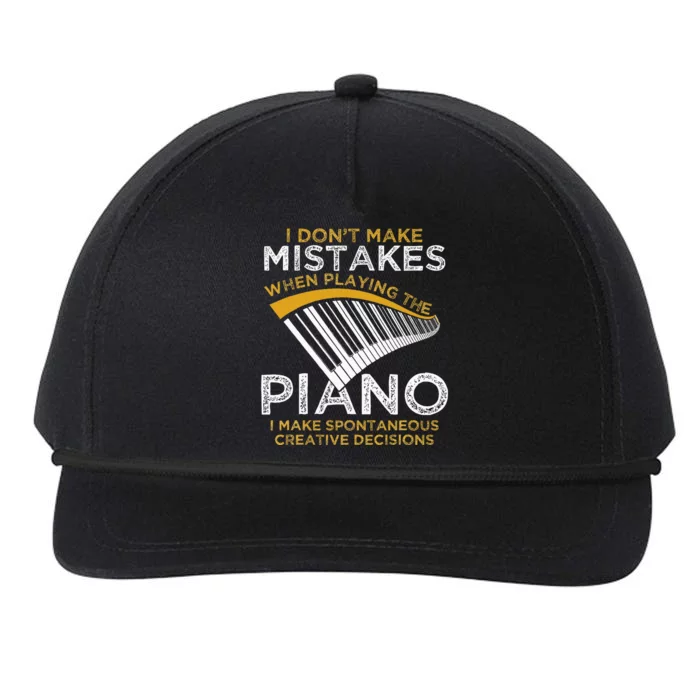 Keyboard Pianist Gifts Music Musician Piano Snapback Five-Panel Rope Hat