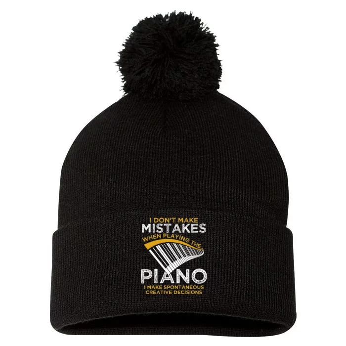 Keyboard Pianist Gifts Music Musician Piano Pom Pom 12in Knit Beanie