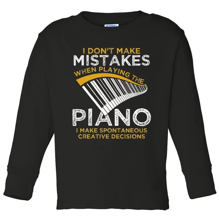 Keyboard Pianist Gifts Music Musician Piano Toddler Long Sleeve Shirt